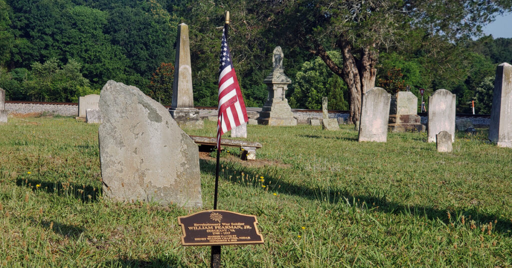Grave of Revolutionary Soldier at Madison's Old Cemetery