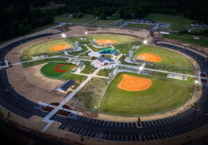 Aeriel Photo of Morgan County Parks and Rec Baseball & Softball Fields